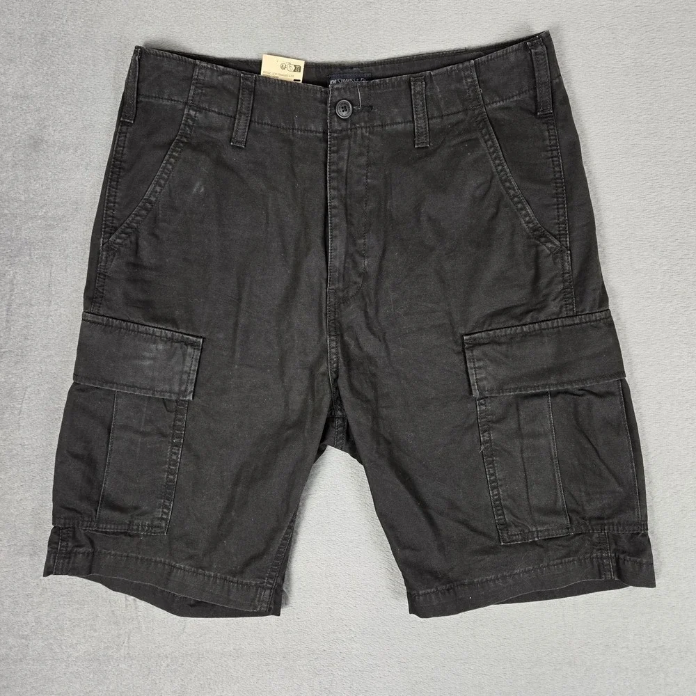 Levi's Cargo Shorts Mens 30 Pockets Black 9
